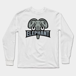 Elephant Face Logo Long Sleeve T-Shirt